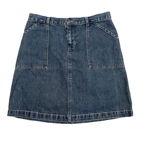 i.e. Dresses & Skirts - i.e. Relaxed Denim Mini Skirt.  Size 12